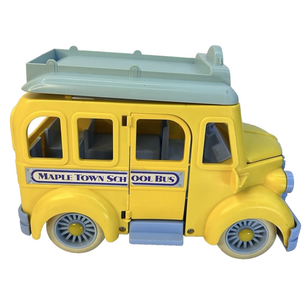 Vintage Maple Town Sylvanian Families School Bus Calico Critters
